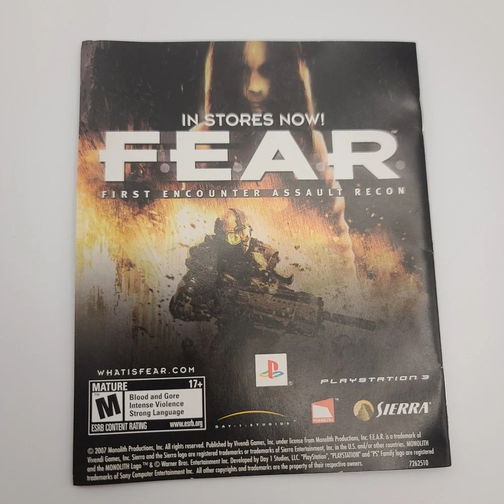 TimeShift (Sony PlayStation 3, 2007) Complete‎ CIB